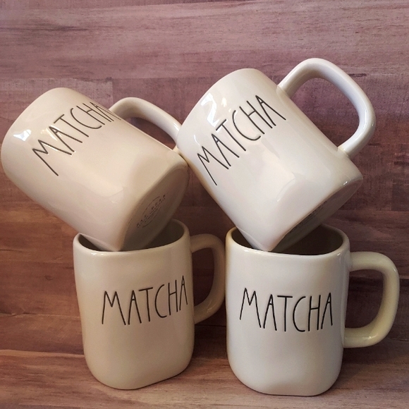 HUGE Rae Dunn MATCHA Tea Cup Coffee Mug Ceramic White Cream Ivory Black NEW - Picture 7 of 16